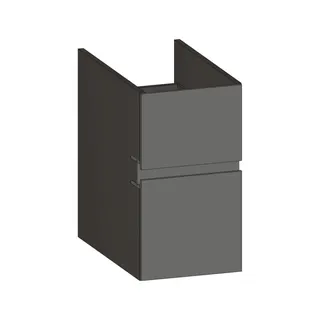 SCALIDO-Unterschrank zu Konsolenplatte 300x540x510mm 2 Auszüge Farbvar. A/X/A