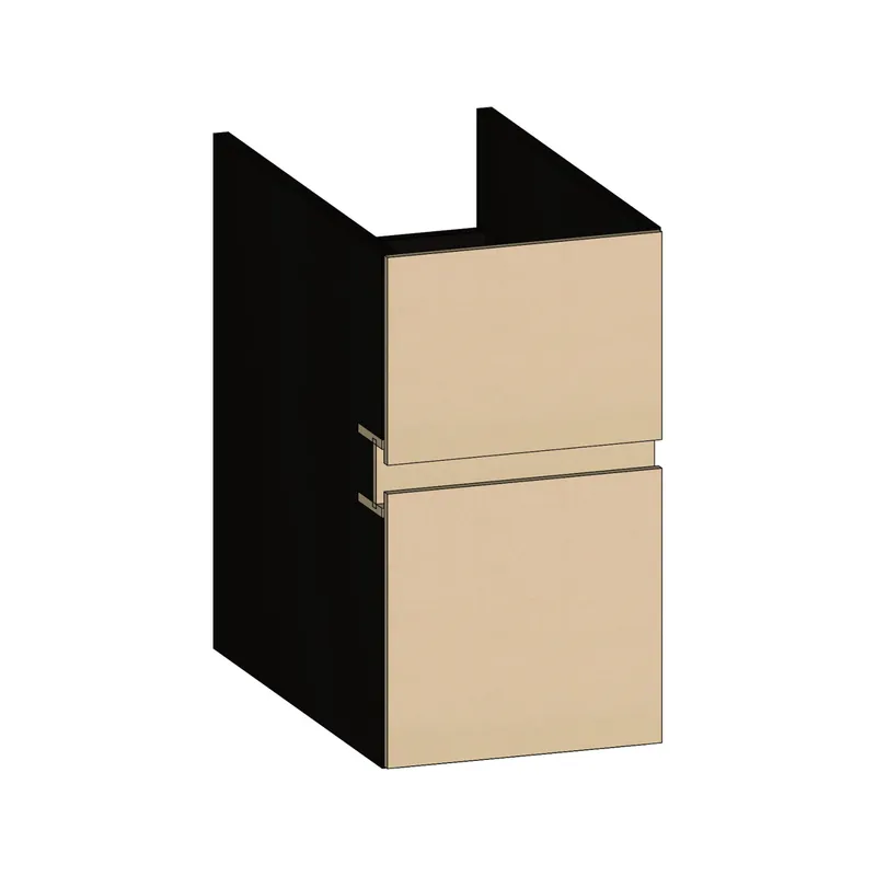 SCALIDO-Unterschrank zu Konsolenplatte 300x540x510mm 2 Auszüge Farbvar. K/X/K