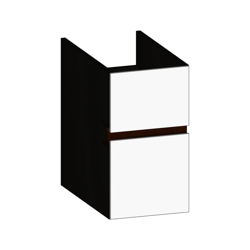 SCALIDO-Unterschrank zu Konsolenplatte 300x540x510mm 2 Auszüge Farbvar. W/X/E