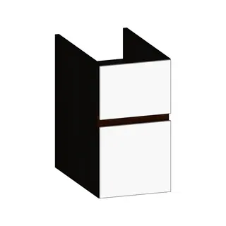 SCALIDO-Unterschrank zu Konsolenplatte 300x540x510mm 2 Auszüge Farbvar. W/X/E