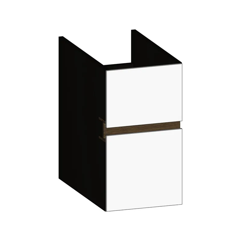 SCALIDO-Unterschrank zu Konsolenplatte 300x540x510mm 2 Auszüge Farbvar. W/X/N