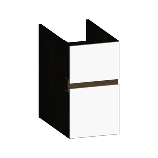 SCALIDO-Unterschrank zu Konsolenplatte 300x540x510mm 2 Auszüge Farbvar. W/X/N