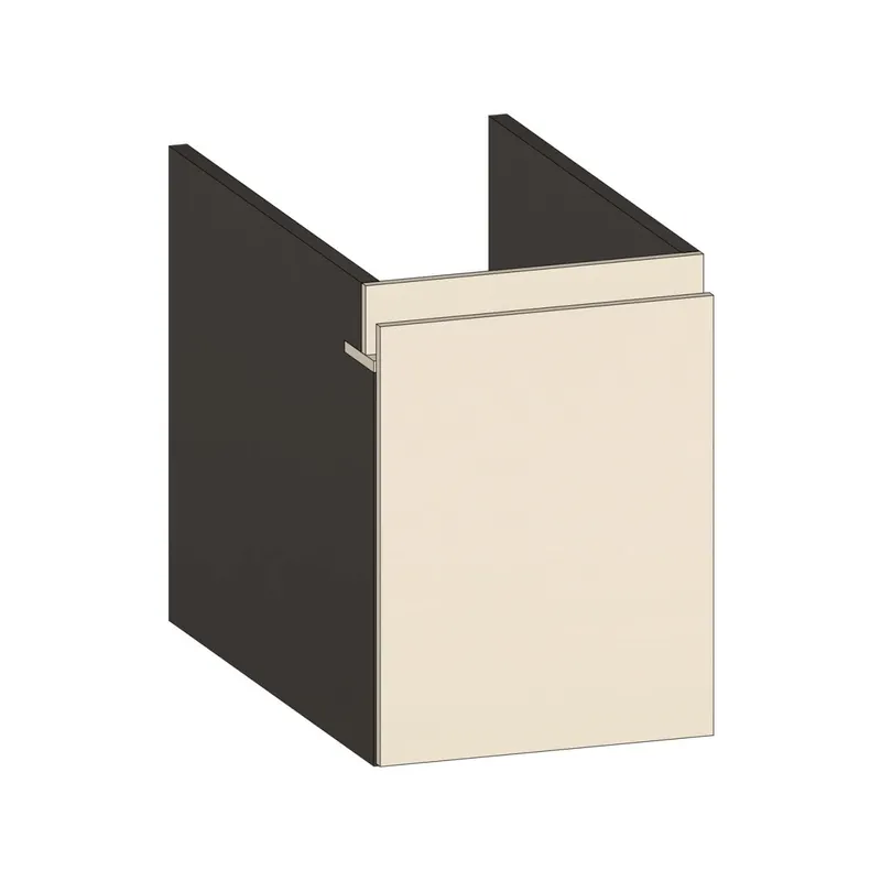 SCALIDO-Unterschrank zu Konsolenplatte 300x410x510mm 1 Auszug Farbvar. K/X/K
