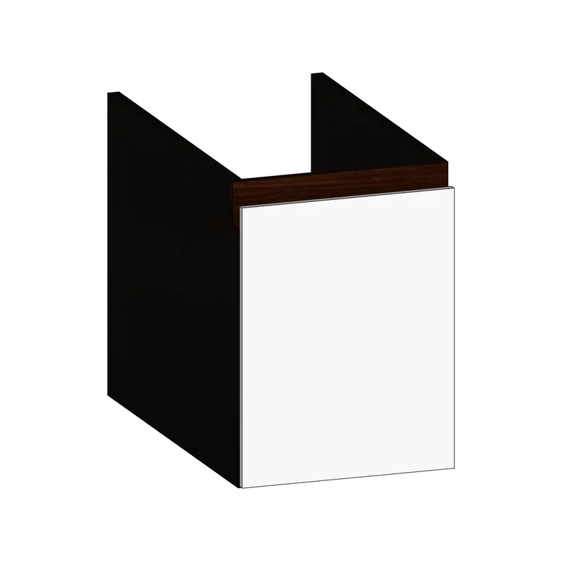 SCALIDO-Unterschrank zu Konsolenplatte 300x410x510mm 1 Auszug Farbvar. W/X/E