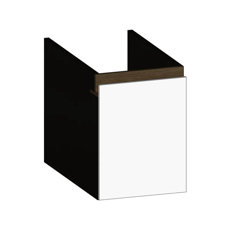 SCALIDO-Unterschrank zu Konsolenplatte 300x410x510mm 1 Auszug Farbvar. W/X/N