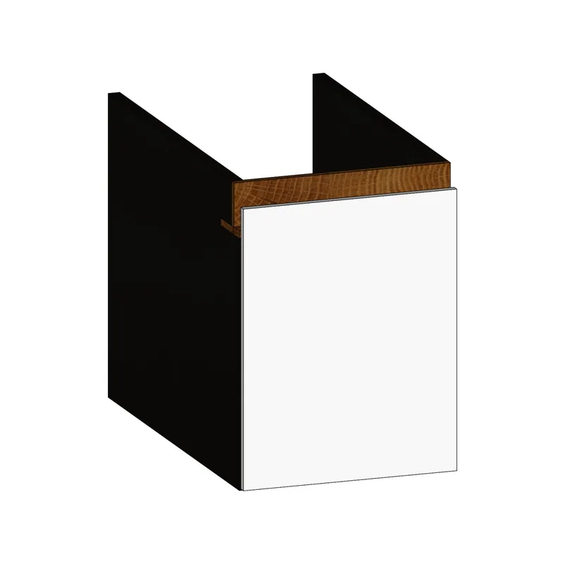 SCALIDO-Unterschrank zu Konsolenplatte 300x410x510mm 1 Auszug Farbvar. W/X/S