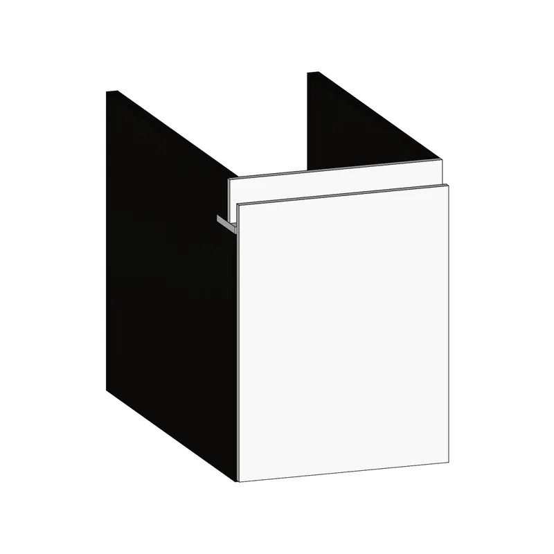 SCALIDO-Unterschrank zu Konsolenplatte 300x410x510mm 1 Auszug Farbvar. W/X/W