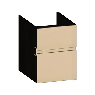 SCALIDO-Unterschrank zu Konsolenplatte 400x540x510mm 2 Auszüge Farbvar. K/X/K