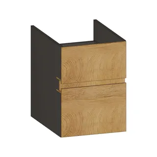 SCALIDO-Unterschrank zu Konsolenplatte 400x540x510mm 2 Auszüge Farbvar. S/X/S