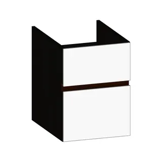 SCALIDO-Unterschrank zu Konsolenplatte 400x540x510mm 2 Auszüge Farbvar. W/X/E