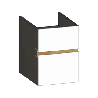 SCALIDO-Unterschrank zu Konsolenplatte 400x540x510mm 2 Auszüge Farbvar. W/X/S