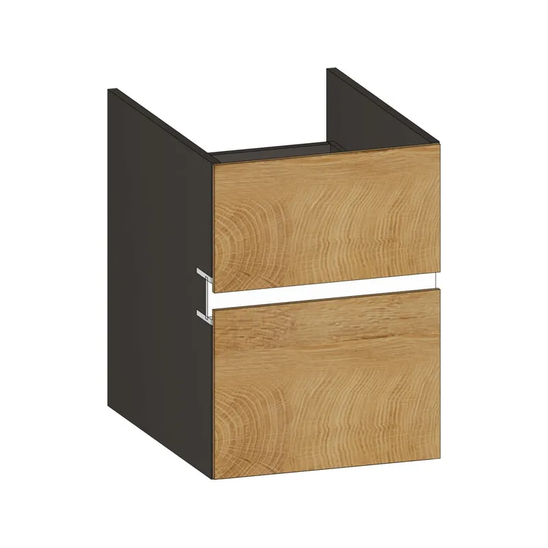 SCALIDO-Unterschrank zu Konsolenplatte 400x540x510mm 2 Auszüge Farbvar. Sonder