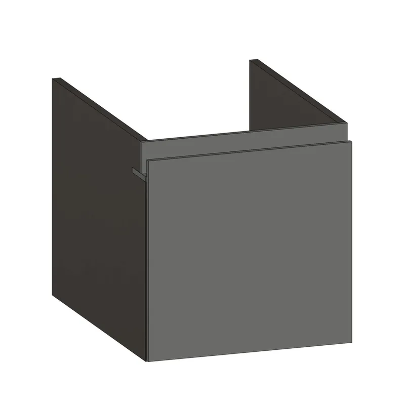 SCALIDO-Unterschrank zu Konsolenplatte 400x410x510mm 1 Auszug Farbvar. A/X/A