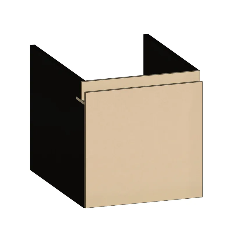 SCALIDO-Unterschrank zu Konsolenplatte 400x410x510mm 1 Auszug Farbvar. K/X/K