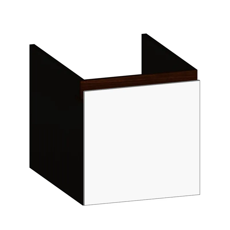 SCALIDO-Unterschrank zu Konsolenplatte 400x410x510mm 1 Auszug Farbvar. W/X/E