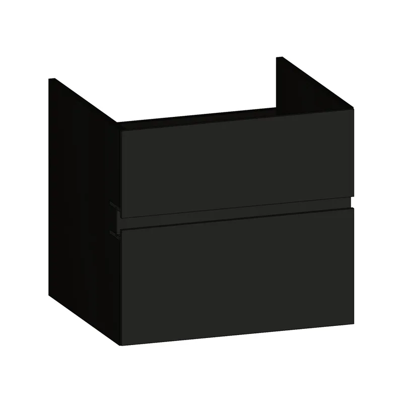 SCALIDO-Unterschrank zu Konsolenplatte 600x540x510mm 2 Auszüge Farbvar. A/X/A