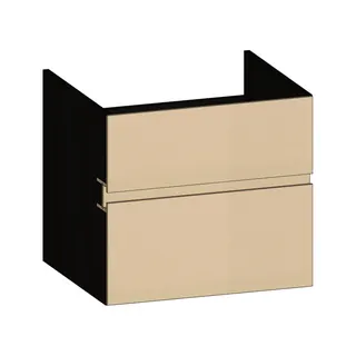 SCALIDO-Unterschrank zu Konsolenplatte 600x540x510mm 2 Auszüge Farbvar. K/X/K