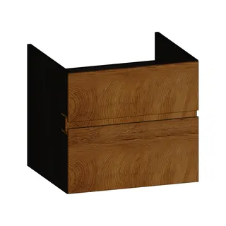 SCALIDO-Unterschrank zu Konsolenplatte 600x540x510mm 2 Auszüge Farbvar. S/X/S