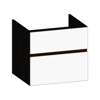 SCALIDO-Unterschrank zu Konsolenplatte 600x540x510mm 2 Auszüge Farbvar. W/X/E