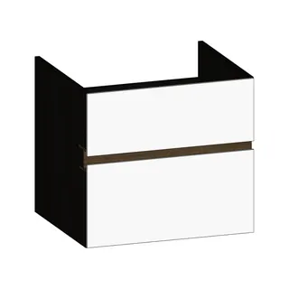 SCALIDO-Unterschrank zu Konsolenplatte 600x540x510mm 2 Auszüge Farbvar. W/X/N