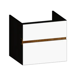 SCALIDO-Unterschrank zu Konsolenplatte 600x540x510mm 2 Auszüge Farbvar. W/X/S