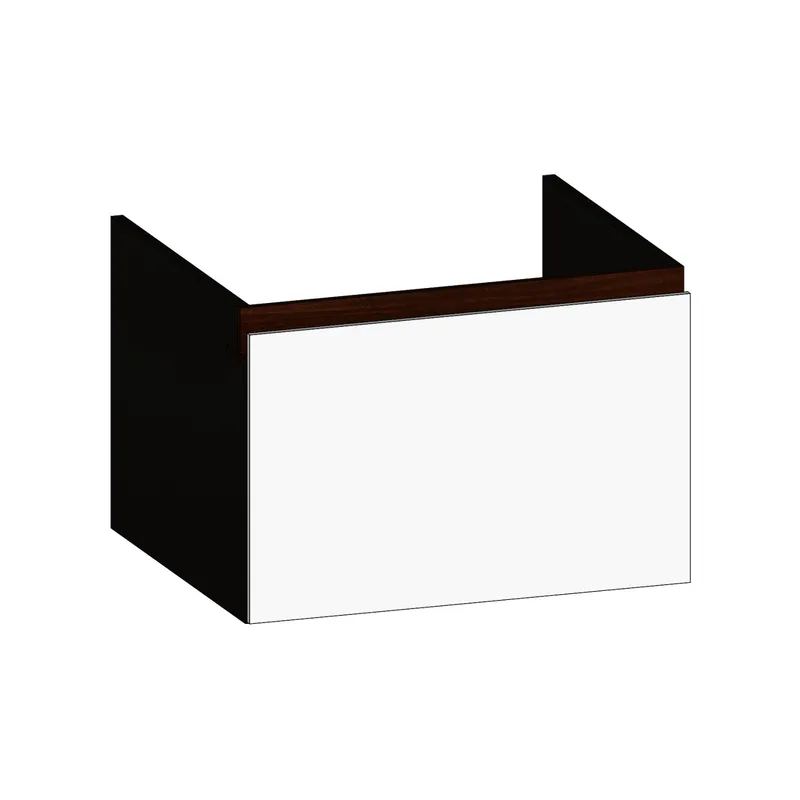 SCALIDO-Unterschrank zu Konsolenplatte 600x410x510mm 1 Auszug Farbvar. W/X/E