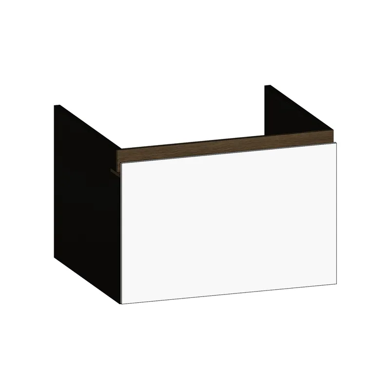 SCALIDO-Unterschrank zu Konsolenplatte 600x410x510mm 1 Auszug Farbvar. W/X/N