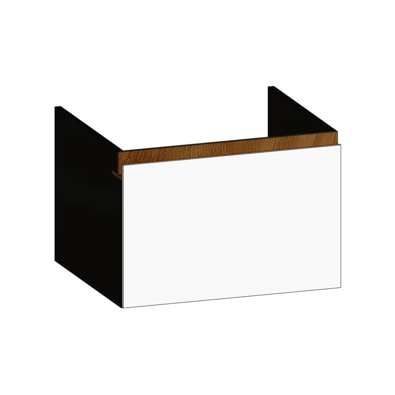 SCALIDO-Unterschrank zu Konsolenplatte 600x410x510mm 1 Auszug Farbvar. W/X/S