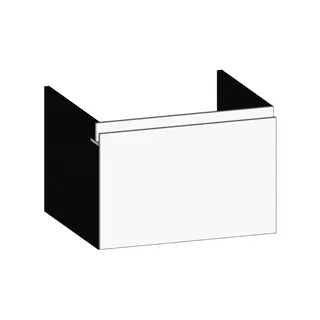 SCALIDO-Unterschrank zu Konsolenplatte 600x410x510mm 1 Auszug Farbvar. W/X/W