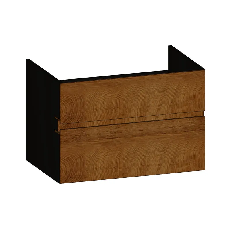 SCALIDO-Unterschrank zu Konsolenplatte 800x540x510mm 2 Auszüge Farbvar. S/X/S