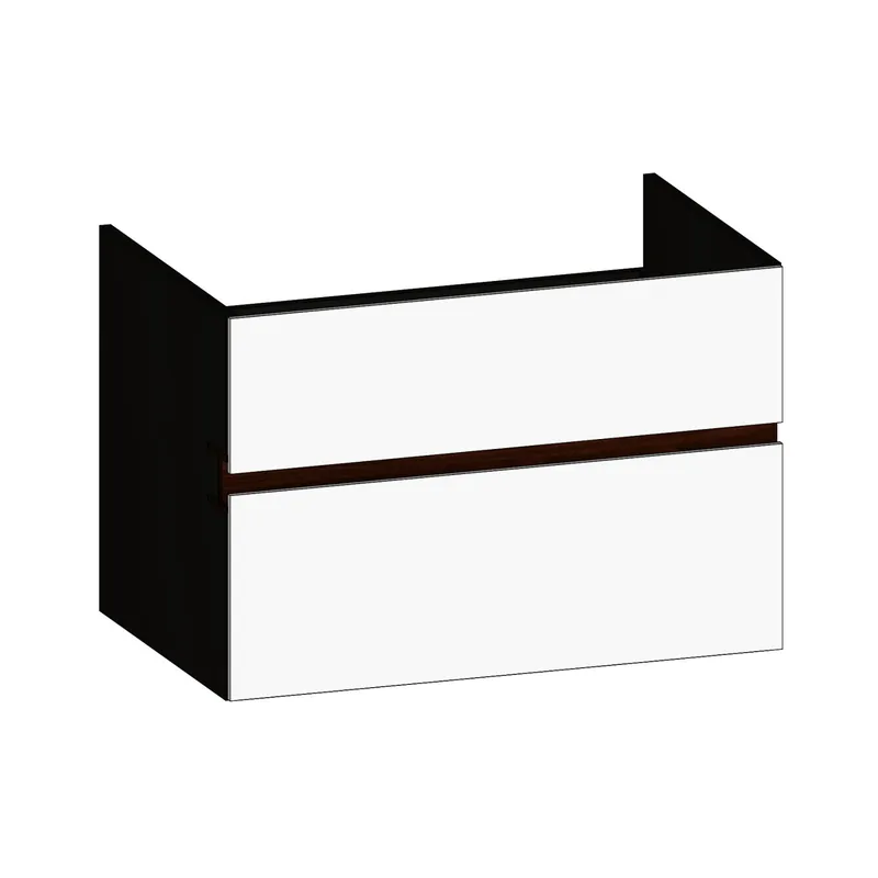 SCALIDO-Unterschrank zu Konsolenplatte 800x540x510mm 2 Auszüge Farbvar. W/X/E