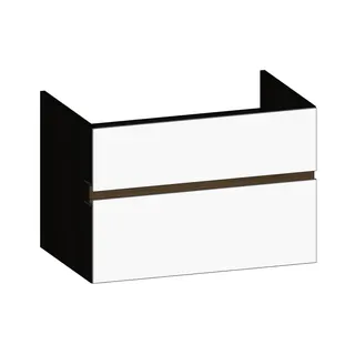 SCALIDO-Unterschrank zu Konsolenplatte 800x540x510mm 2 Auszüge Farbvar. W/X/N