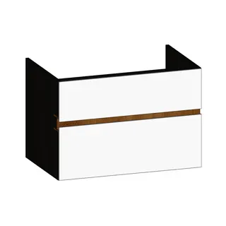 SCALIDO-Unterschrank zu Konsolenplatte 800x540x510mm 2 Auszüge Farbvar. W/X/S