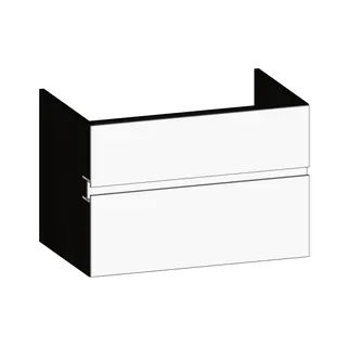 SCALIDO-Unterschrank zu Konsolenplatte 800x540x510mm 2 Auszüge Farbvar. W/X/W