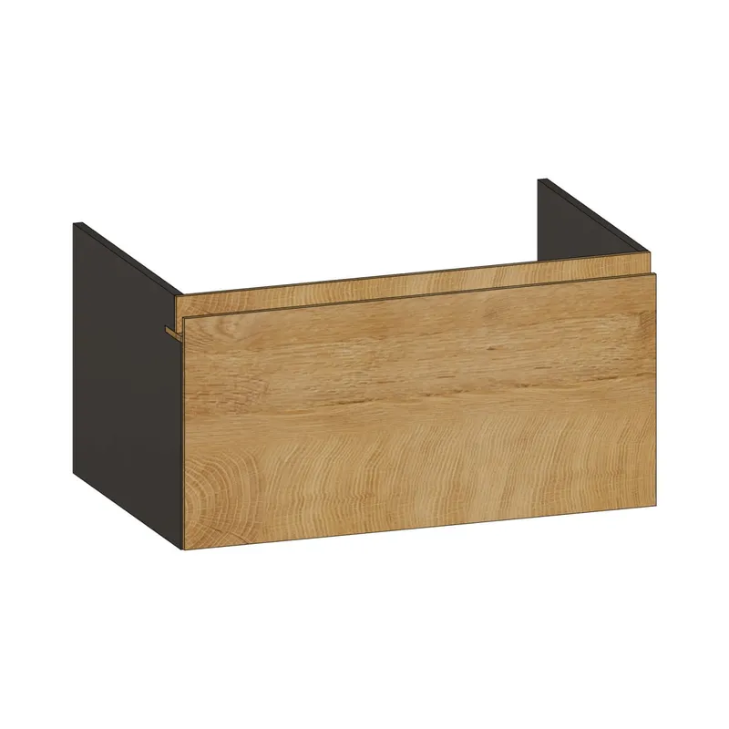SCALIDO-Unterschrank zu Konsolenplatte 800x410x510mm 1 Auszug Farbvar. S/X/S