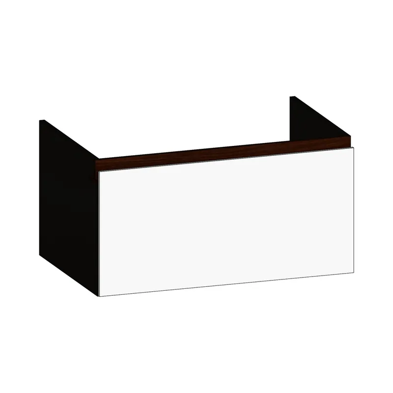 SCALIDO-Unterschrank zu Konsolenplatte 800x410x510mm 1 Auszug Farbvar. W/X/E