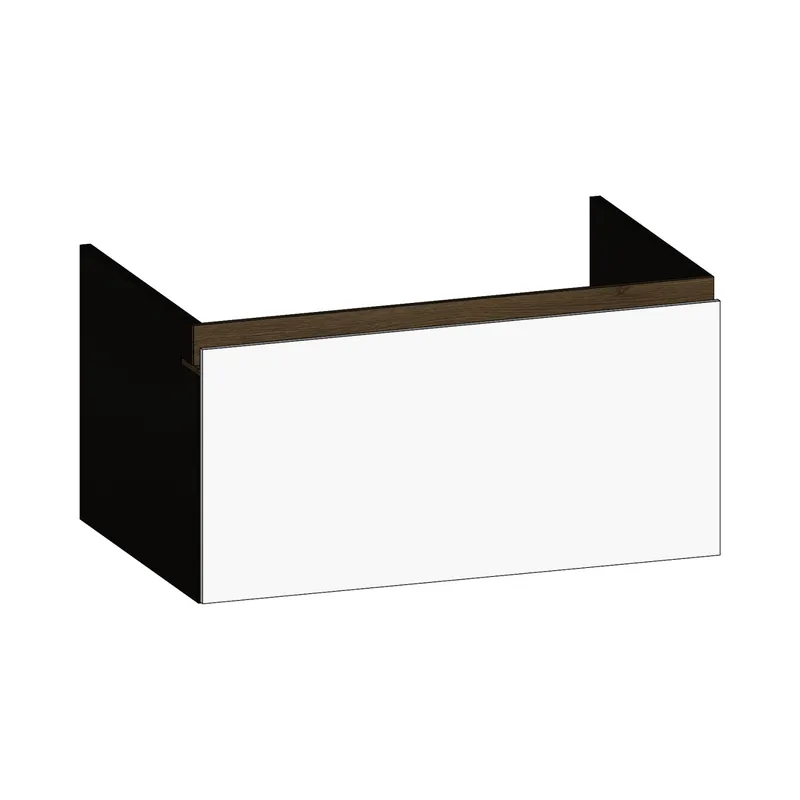 SCALIDO-Unterschrank zu Konsolenplatte 800x410x510mm 1 Auszug Farbvar. W/X/N