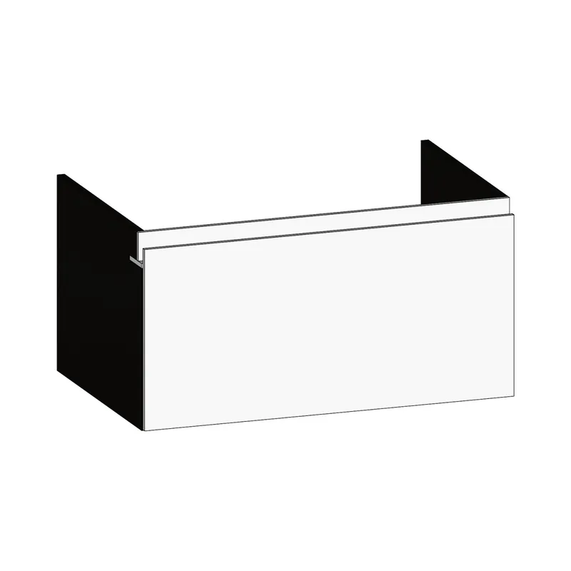 SCALIDO-Unterschrank zu Konsolenplatte 800x410x510mm 1 Auszug Farbvar. W/X/W