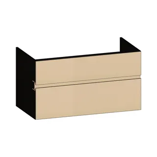 SCALIDO-Unterschrank zu Konsolenplatte 1000x540x510mm 2 Auszüge Farbvar. K/X/K