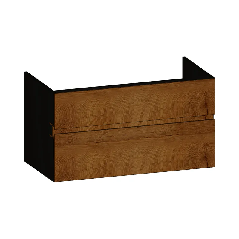 SCALIDO-Unterschrank zu Konsolenplatte 1000x540x510mm 2 Auszüge Farbvar. S/X/S