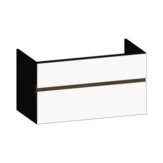 SCALIDO-Unterschrank zu Konsolenplatte 1000x540x510mm 2 Auszüge Farbvar. W/X/N