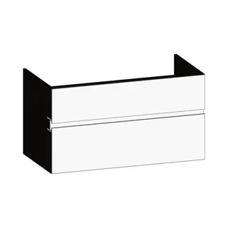 SCALIDO-Unterschrank zu Konsolenplatte 1000x540x510mm 2 Auszüge Farbvar. W/X/W