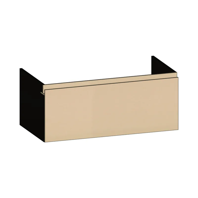 SCALIDO-Unterschrank zu Konsolenplatte 1000x410x510mm 1 Auszug Farbvar. K/X/K