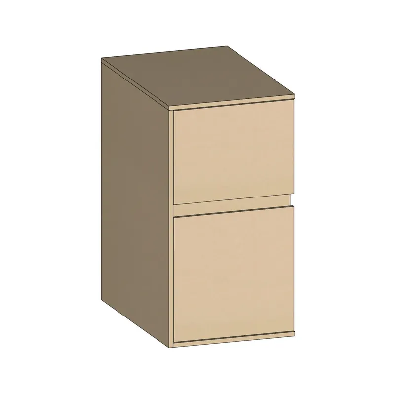 SCALIDO-Unterschrank Waschtisch Wand Wange links 300x560x460mm 2 Auszüge Farbvar. K/K/K