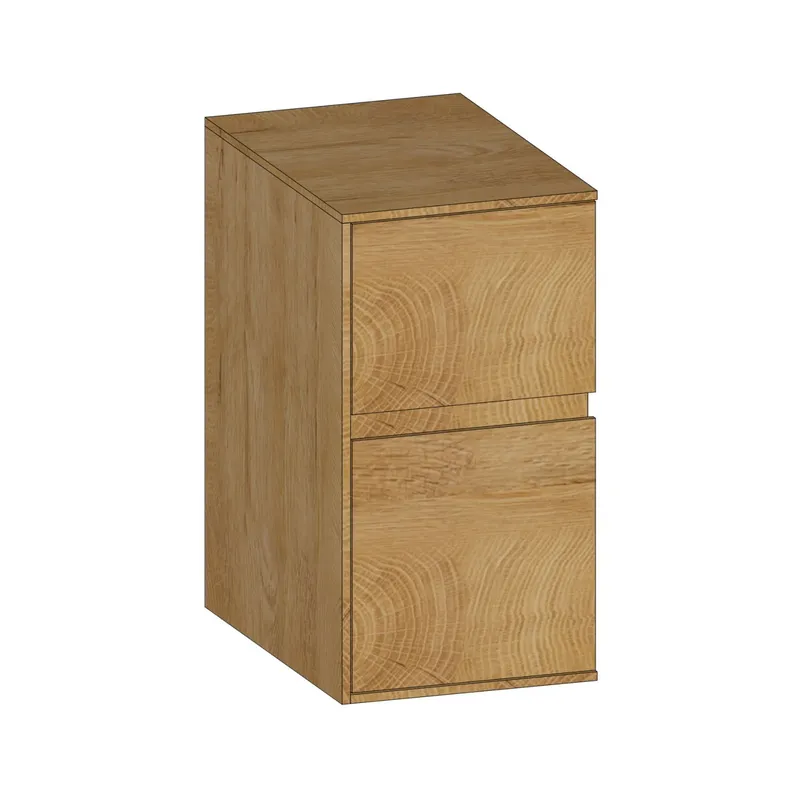 SCALIDO-Unterschrank Waschtisch Wand Wange links 300x560x460mm 2 Auszüge Farbvar. S/S/S