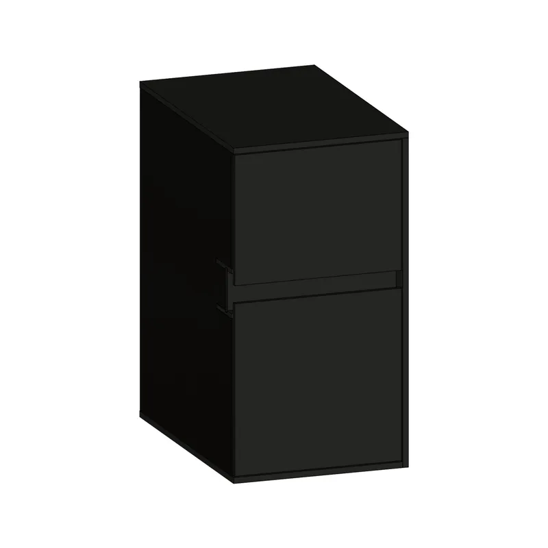 SCALIDO-Unterschrank WTWand Wange rechts 300x560x460mm 2 Auszüge Farbvar. A/A/A