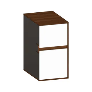 SCALIDO-Unterschrank WTWand Wange rechts 300x560x460mm 2 Auszüge Farbvar. W/E/E