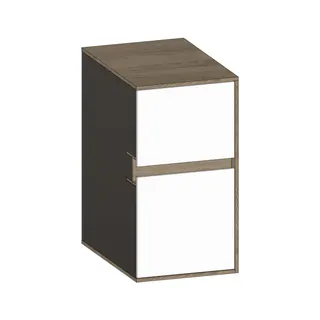 SCALIDO-Unterschrank WTWand Wange rechts 300x560x460mm 2 Auszüge Farbvar. W/N/N