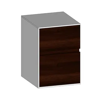 SCALIDO-Unterschrank Waschtisch Wand Wange links 400x560x460mm 2 Auszüge Farbvar. E/W/E