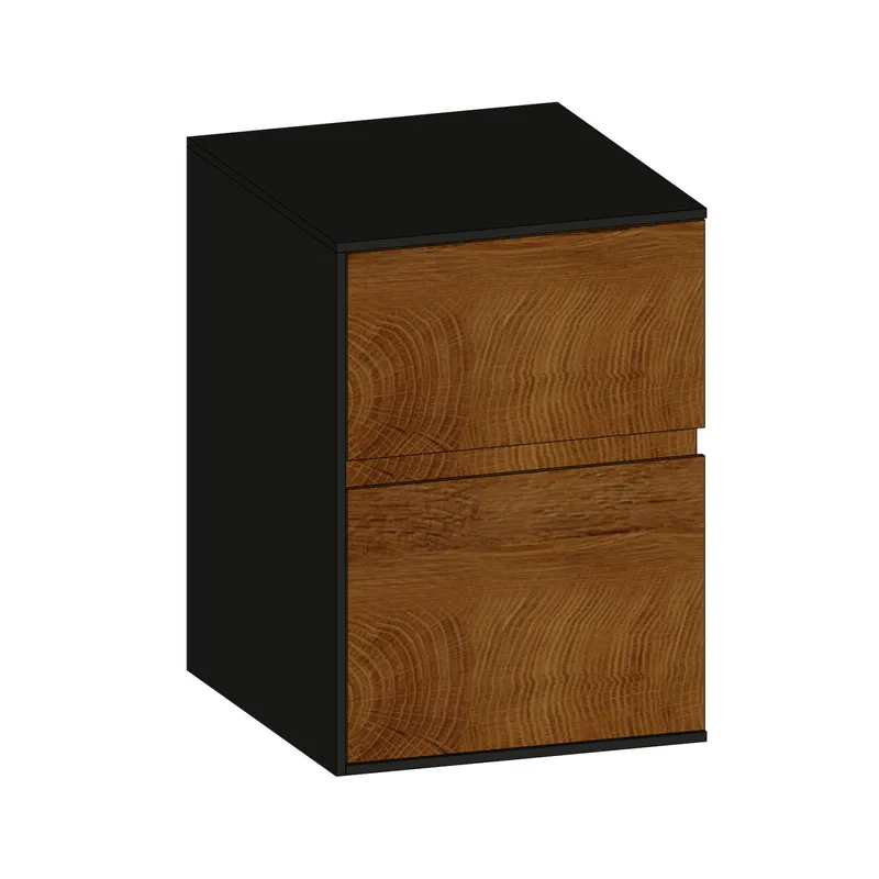 SCALIDO-Unterschrank Waschtisch Wand Wange links 400x560x460mm 2 Auszüge Farbvar. S/A/S
